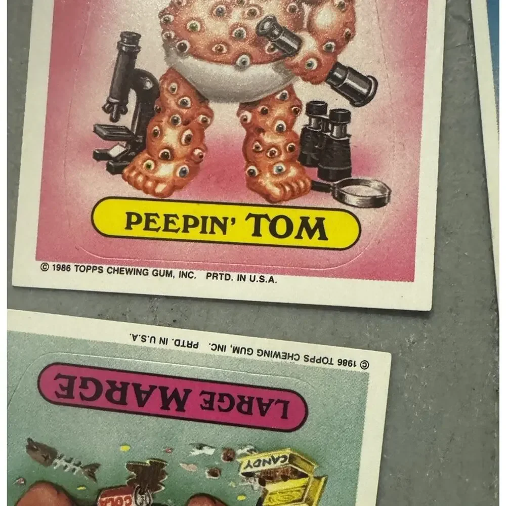 Vintage Garbage Pail Kids Lot GPK Cards 80s Rare Gross Collection And Fig